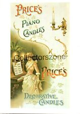 Price's Piano Candles  Advertising  Postcard Mumbles Railway Co series