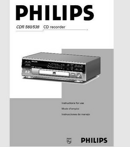 Philips cdr 560 538 audio - cdr,