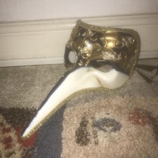 Original Mask from Venice  - Venetian Long Nose Authentic mask. Hand Painted