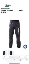 Frank Thomas Rally Textile Motorcycle Jeans Men Waterproof Black Regular Leg J&S