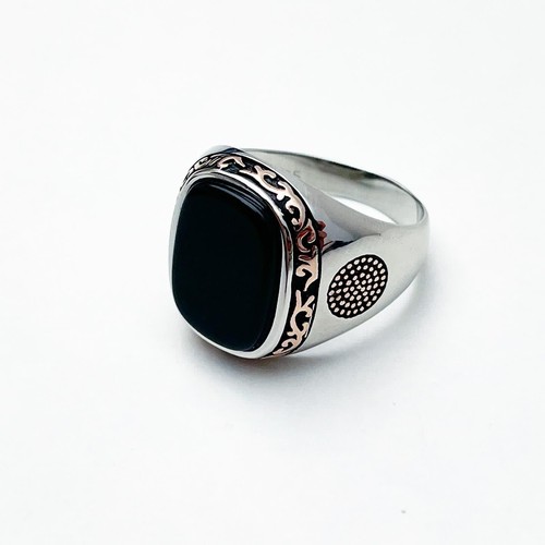 New sterling silver onyx - silver,