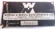 Metal sign watkins newall - metal,