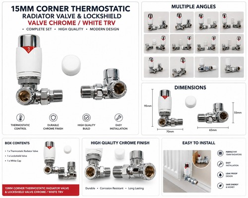 15mm corner thermostatic - ,