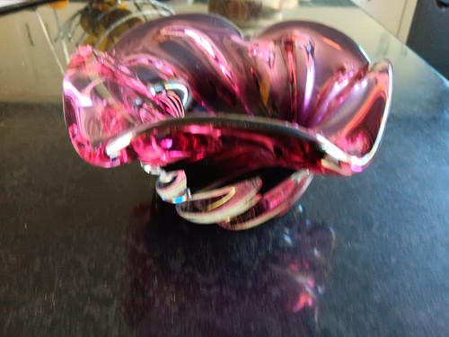Murano style cranberry - style, glass
