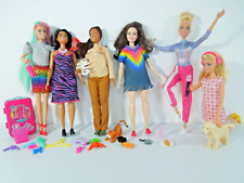6 Barbie Dolls FASHIONISTA, CURVY, LEOPARD, NATIONAL GEOGRPHIC, GYMNAST + Extras