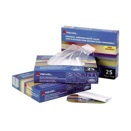 Rexel shredder waste sack bag - rexel,