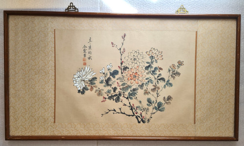 Vintage chinese watercolour - vintage,