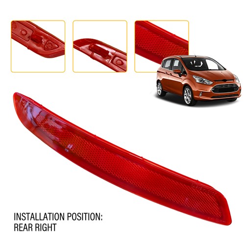 Rear bumper red reflector - rear,