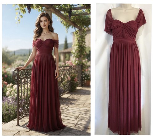 Lipsy berry maxi dress size - berry,