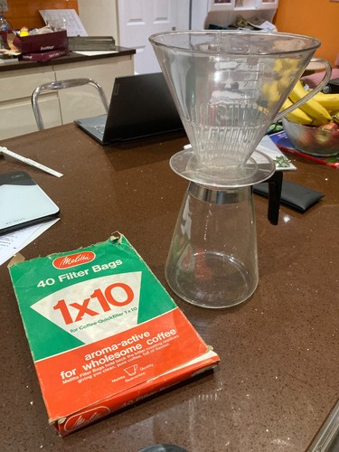 Vintage coffee maker glass - maker,
