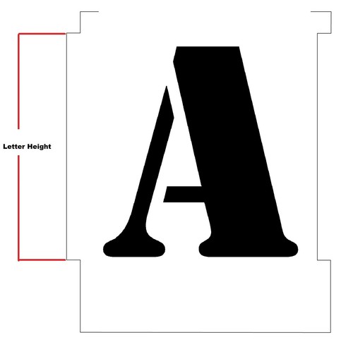 Alphabet letter stencils - alphabet,