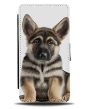 Baby Alsatian Flip Wallet Case