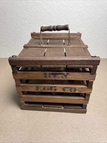 Antique hen egg wooden - egg,