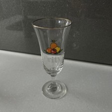 Original BRITVIC FRUIT JUICE SCHNOOR STEMMED GLASSES 60s 70s Tiki Cocktail
