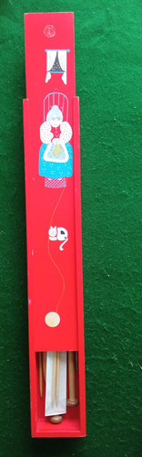 Vintage wooden red sliding - vintage,