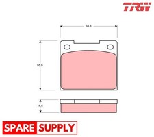 Brake pad set disc - brake, for