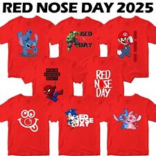 Kids Boys Girls Red Nose Day