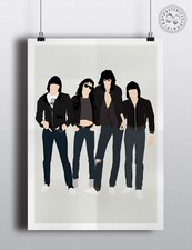 THE RAMONES Minimalist Music Poster Posteritty Minimal Joey Johnny Dee Ramone