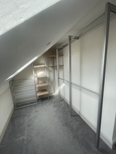 Industrial / Scaffold Clothes Walk in Wardrobe Open Shelf Storage Hanging Shoe