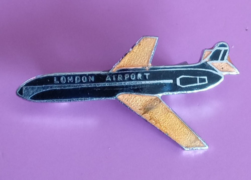 London airport airplane enamel - airport,