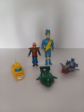 Thunderbirds Vehicles Toys Bundle Thunderbird 1 2 4 Hood Virgil Vintage Retired