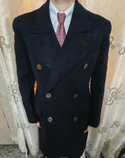 1940s vintage handtailored all worsted heavyweight db gangster over coat 40R 40L