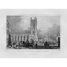 LIVERPOOL NW View of St Luke's