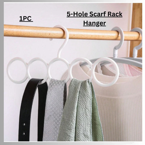Hole scarf rack hanger - scarf,