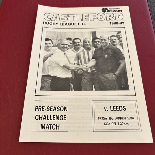 1988 rugby league programme - league,