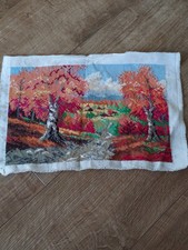 Finished cross stitch picture