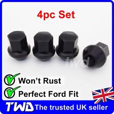 4x BLACK ALLOY WHEEL NUTS - FORD FOCUS MK1 MK2 MK3 MK4 ST RS M12x1.5 BOLT [4B]