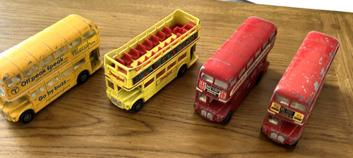 Four vintage corgi bus - four,