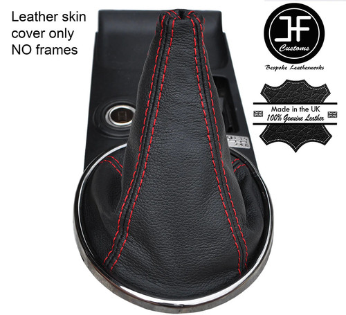 Red stitch top grain leather - top,