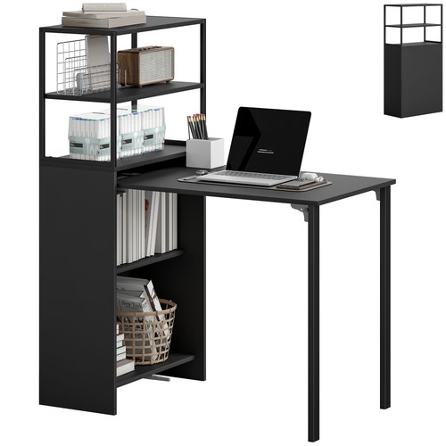 Homcom foldable computer - computer, desk