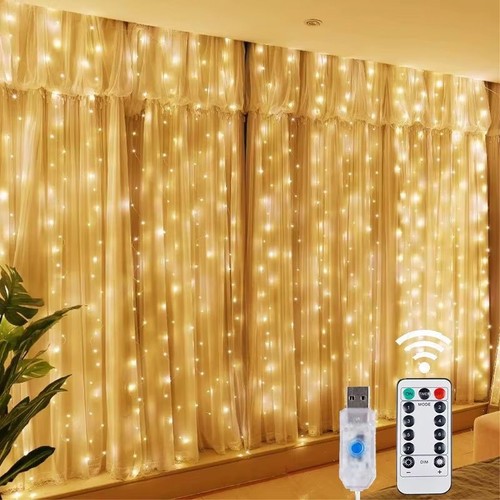 300 led curtain fairy - curtain, string