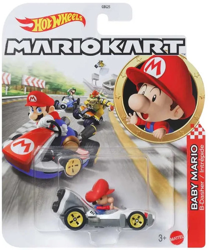 Hot wheels mario kart - mario,