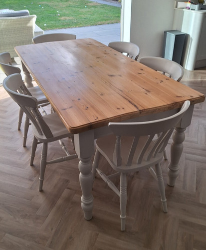 6ft rustic farmhouse pine - 6ft,