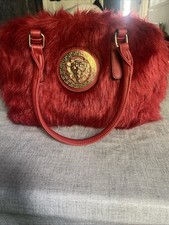 Red Faux Fur Bag Women's