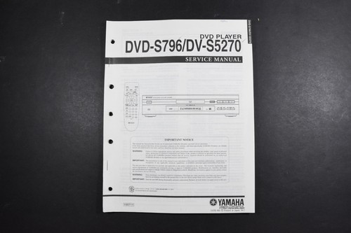 Yamaha dvd s796 s5270 - dv-s5270,