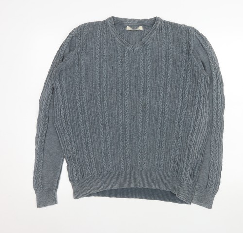 Mango men grey v neck - mango, v-neck