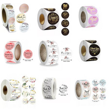 ***SALE*** 500 THANK YOU FOR SUPPORTING MY BUSINESS Stickers 1"/25mm