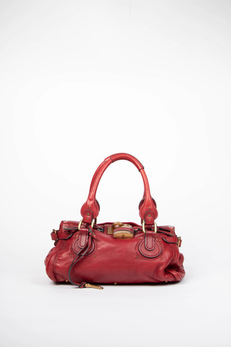 2000s chloe red leather - 2000s,