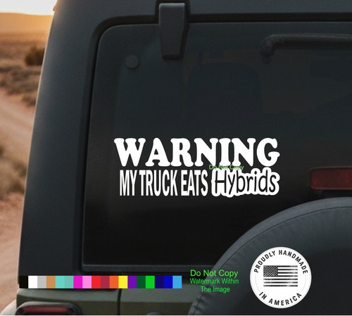 Warning truck eats - truck, hybrids