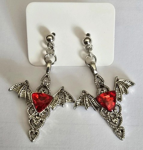 Dangle drop earrings red - dangle,