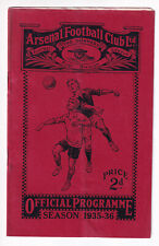 Arsenal v Sunderland 31/8/1935