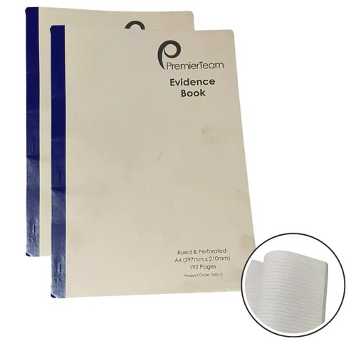 Premierteam evidence book - evidence,