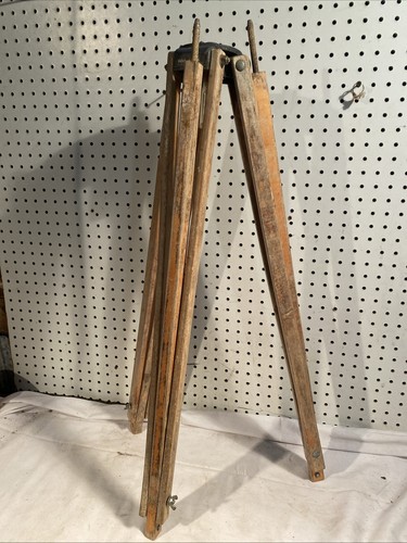 Antique wooden survey - survey, tripod