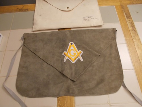 Masonic lambskin apron - lambskin, leather