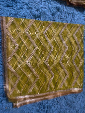 Net Dupatta with Gota lace