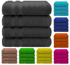 4 x Large Bath Towels 80x160cm 100% Egyptian Cotton Hotel Quality Bath Towel Set